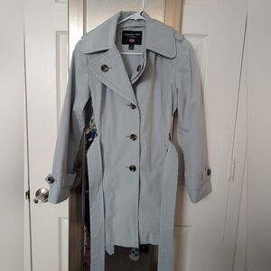 London Fog Hooded Trench Coat PS